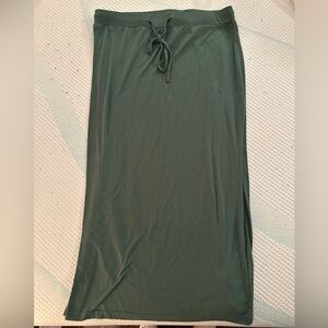 Tickled Teal Forest Green Maxi Skirt